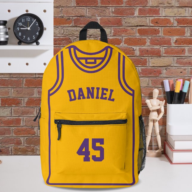 Cool Basketball Player Name and Number Customized Printed Backpack (Creator Uploaded)