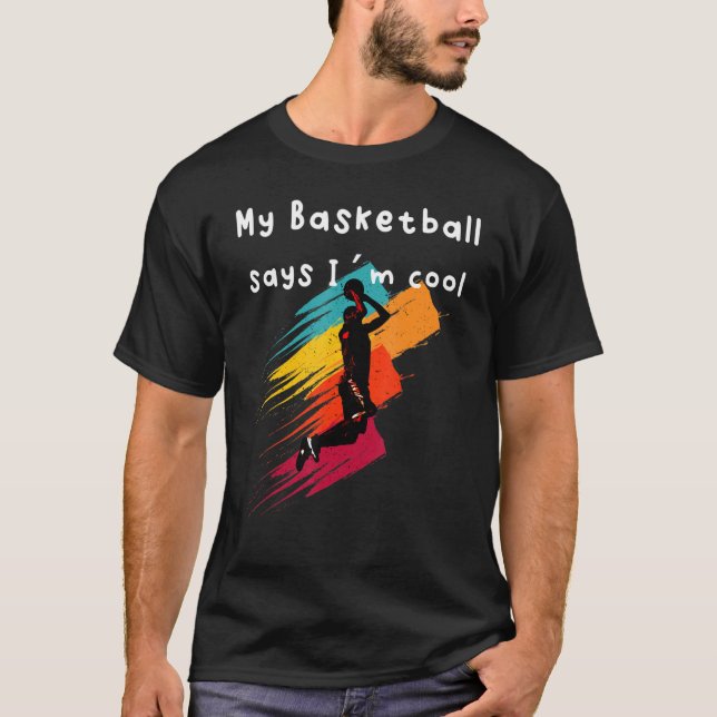 Cool Basketball Player T-Shirt (Front)