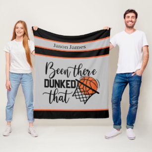 cool basketball sports lovers add name fleece blanket
