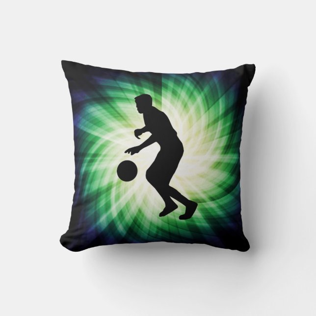 Cool Basketball Throw Pillow (Front)