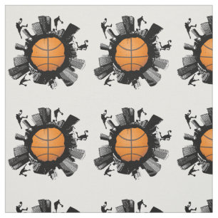 Cool Basketball World Fabric