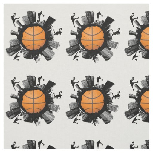 Cool Basketball World Fabric