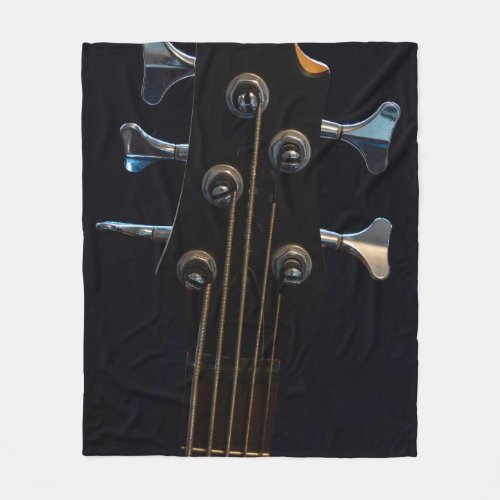 Cool Bass Guitar Fleece Blanket
