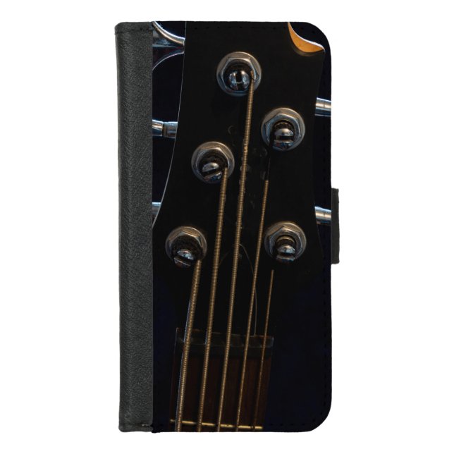 Cool Bass Guitar iPhone Wallet Case (Front)