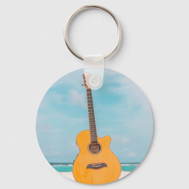 Cool Bass Guitar Keychain (Front)