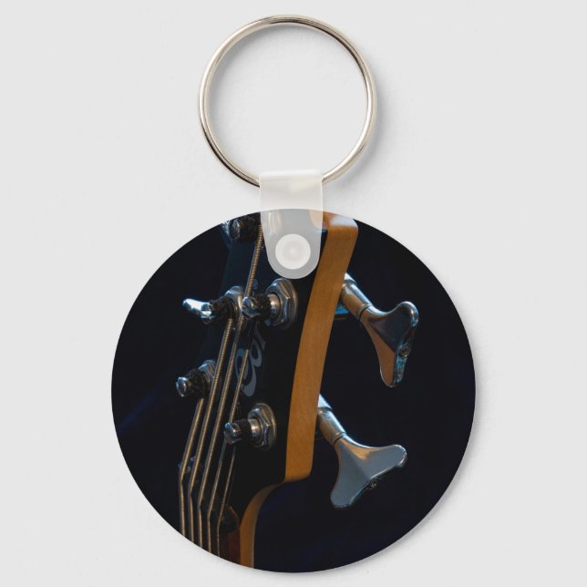 Cool Bass Guitar Keychain (Front)