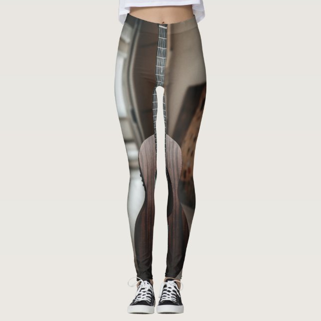 Cool Bass Guitar Leggings (Front)