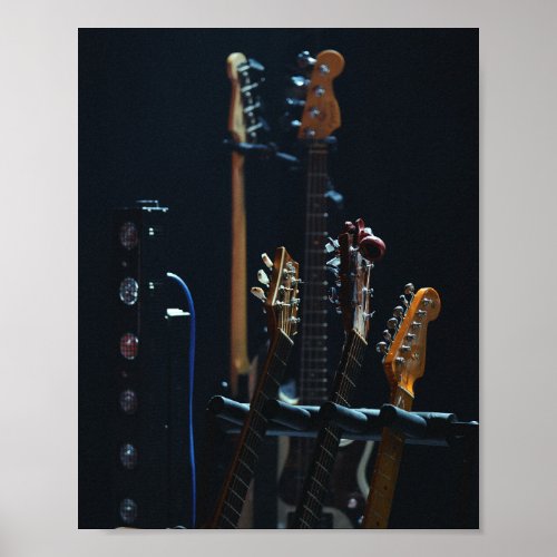 Cool Bass Guitar Poster