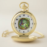 Cool bat and mouse animal lovers pocket watch<br><div class="desc">Cool bat and mouse animal lovers Pocket Watch</div>