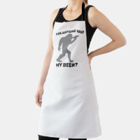 Kitchen Apron Women Apron for Men Sasquatch Fun Apron Bigfoot Apron for  Women Men BBQ Apron Gift Men Apron Gifts Women Mens Grilling Apron 