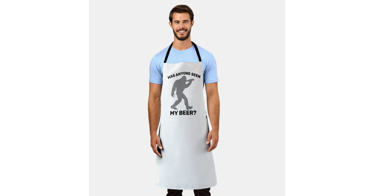 Kitchen Apron Women Apron for Men Sasquatch Fun Apron Bigfoot Apron for  Women Men BBQ Apron Gift Men Apron Gifts Women Mens Grilling Apron 