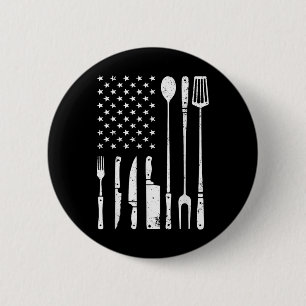 Cool Bbq Grilling Design For Men Women Barbecue Me Button