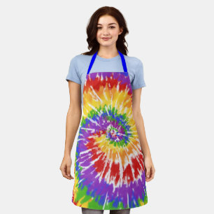 Cool BBQ Lover Griller Dad Mom Tie Dye Grill Apron