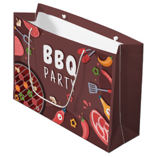 Cool bbq party lovers large gift bag