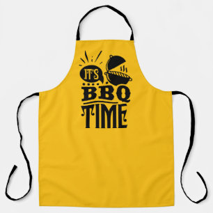Cool BBQ time word art Apron