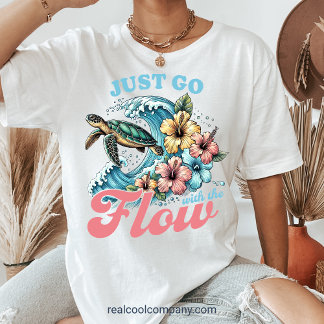 Cool Beach T-Shirt - Just Go with the Flow Tri-Blend Shirt