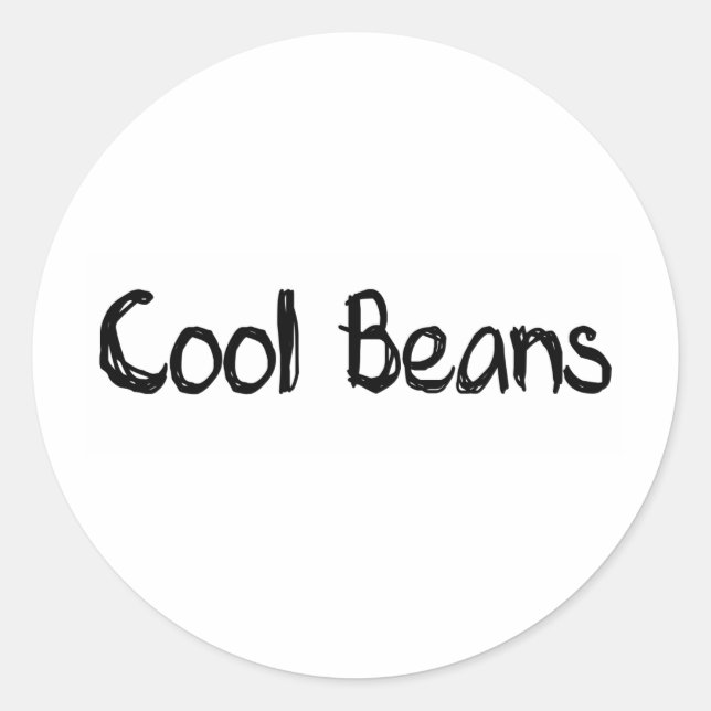 Cool Beans Classic Round Sticker (Front)