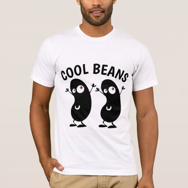 COOL BEANS Funny Coffee T-shirts (Front)