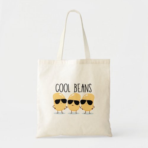 Cool Beans Funny Cute Beans with Sunglasses Tote Bag