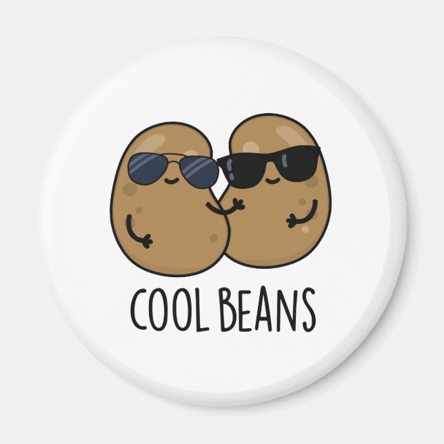 Cool Beans Funny Veggie Legume Pun  Magnet (Front)