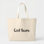 Cool Beans Large Tote Bag at Zazzle