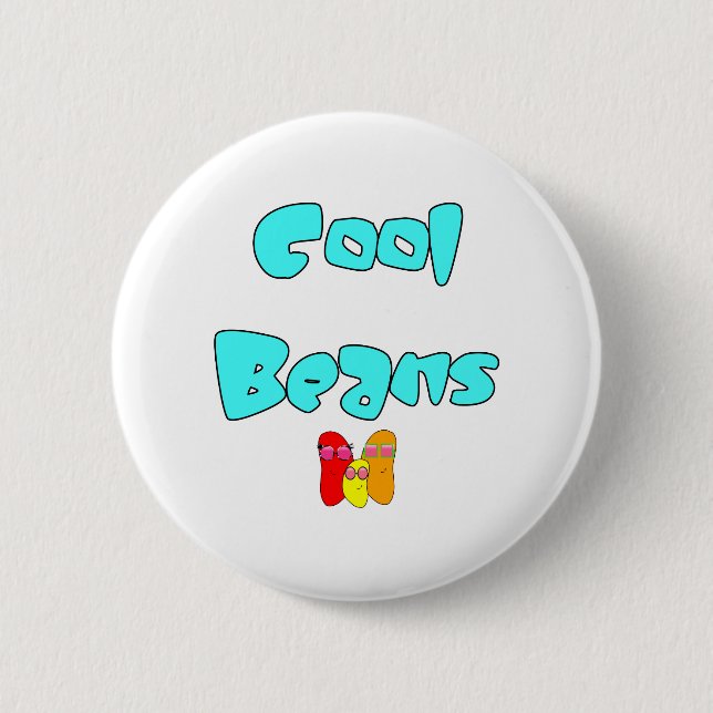 Cool Beans Pinback Button (Front)