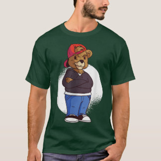 Cool Bear Boy Teenager  T-Shirt