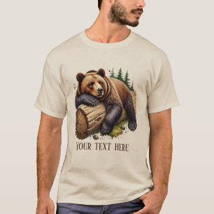 Cool bear lovers customizable T-Shirt