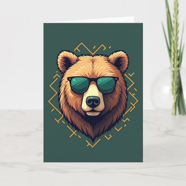 Cool Bear Moms Day Art Card (Front)