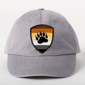 Cool Bear Pride Flag Shield Bear Paw Patch