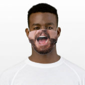 Cool Beard Adult Cloth Face Mask (Worn)