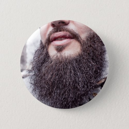 Cool Beard  Mustache button