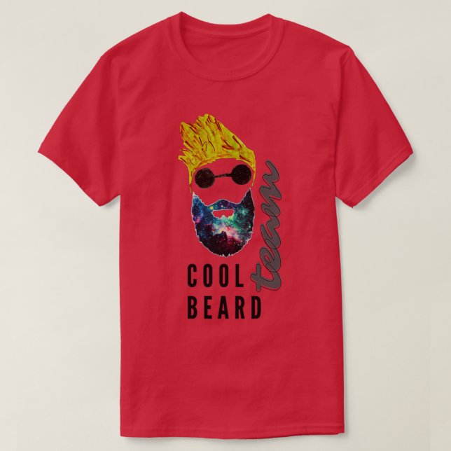 cool beard team T-Shirt (Design Front)