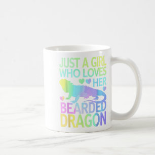 Cool Bearded Dragon Art For Women Girls Bearded Dr Coffee Mug