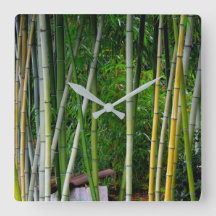 Cool Beautiful Bamboo Grove Green Yellow & Gray