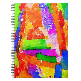 Cool Beautiful Colorful Abstract Collage Notebook