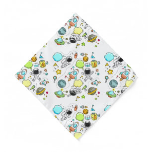 Cool beautiful space astronaut bandana