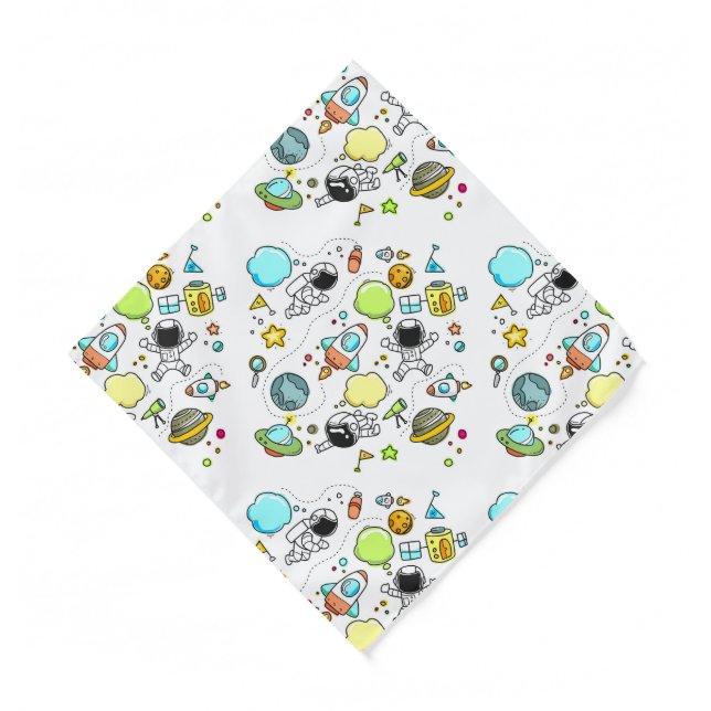 Cool beautiful space astronaut  bandana (Front)