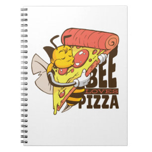 Cool Bee Loves Pizza Puns Notebook