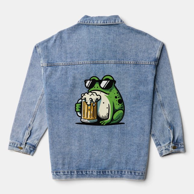 Cool Beer Denim Jacket (Back)