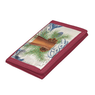 Cool Beer vintage Bar Poster Trifold Wallet