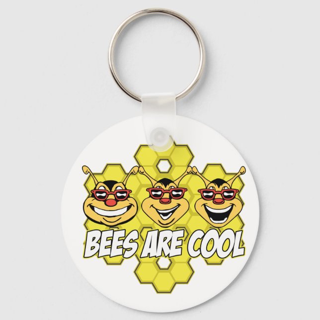 Cool Bees Keychain (Front)