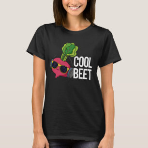 Cool Beet Funny Veggie Pun Dark BG T-Shirt