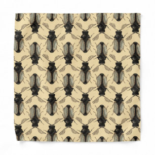 Cool beetle insect lover entomology art bandana