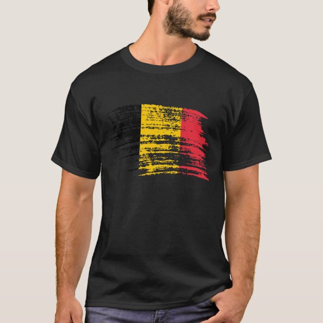 Cool Belgian flag design T-Shirt (Front)