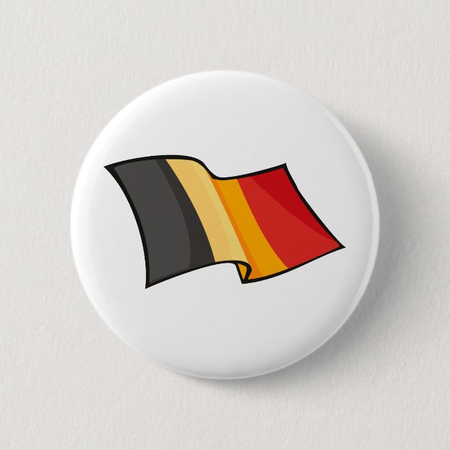 Cool Belgium Flag Button (Front)