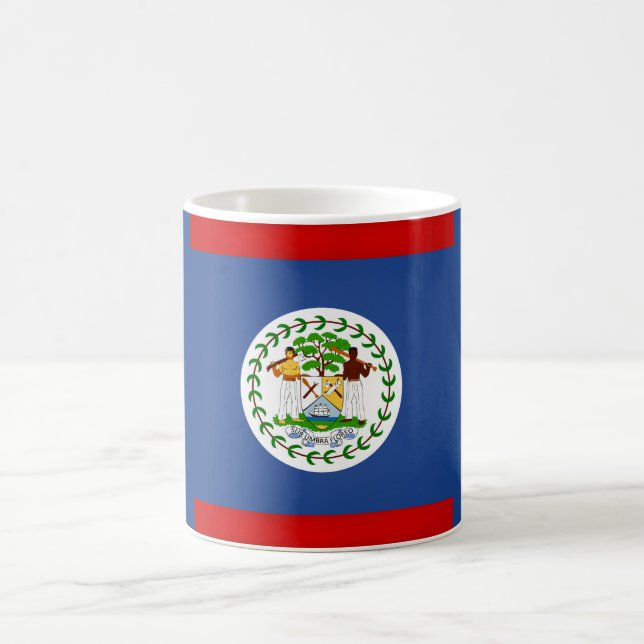 Cool Belize Flag Coffee Mug (Center)