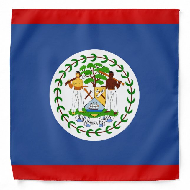 Cool Belize Flag Fashion Bandana (Front)