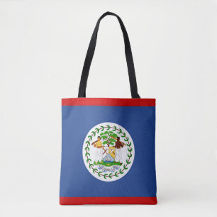 Cool Belize Flag Fashion Tote Bag