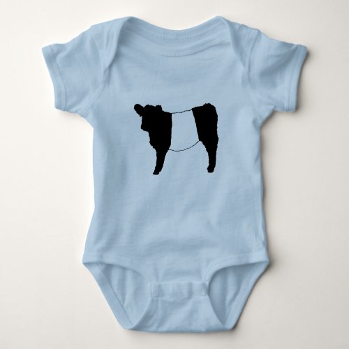 Cool Belted Galloway Cattle Rare Cow Beltie Steer Baby Bodysuit